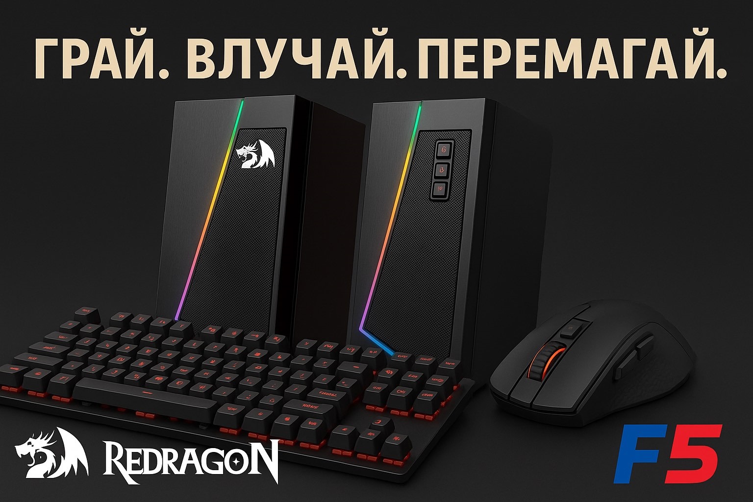 Продовження співпраці Redragon x F5 — тепер із хітом продажів!